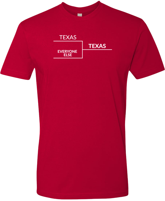 Texas v Everyone Else Premium Unisex Tee