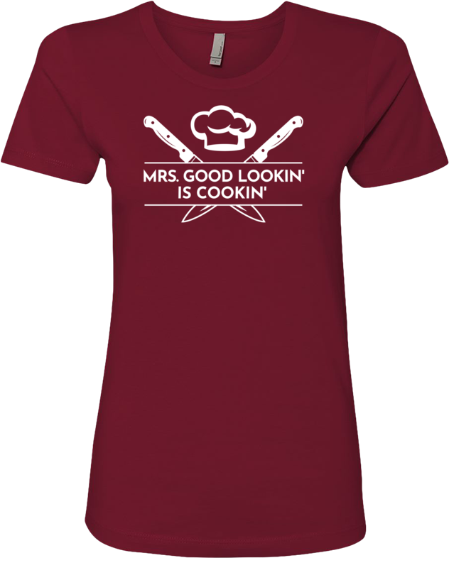 Mrs. Good Lookin' is Cookin' Premium Boyfriend Tee